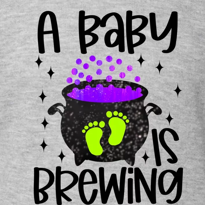 A Is Brewing Birth Announcet Shower Pregnancy Great Gift Toddler Sweatshirt