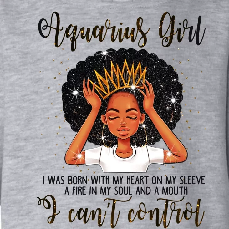 Aquarius I Cant Control Zodiac Birthday Black Gift Toddler Hoodie