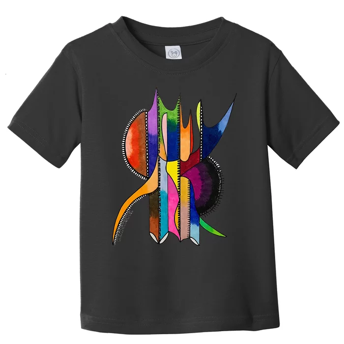 Art In Color Dynamic Geometric Design Toddler T-Shirt