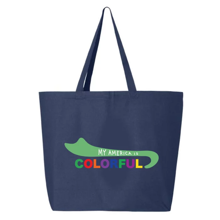 America Is Colorful Meaningful Gift Positive Message Gift 25L Jumbo Tote