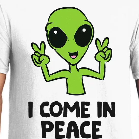 Alien I Come In Peace Space Rave EDM Music Alien Pajama Set