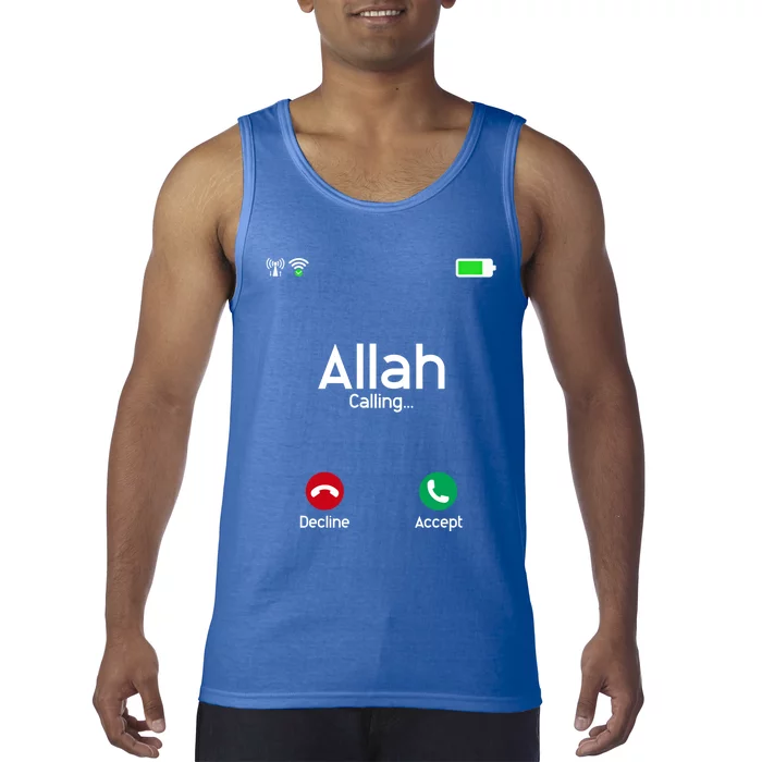 Allah Is Calling Ramadan Muslim Eid Mubarak Islamic Gift Tank Top