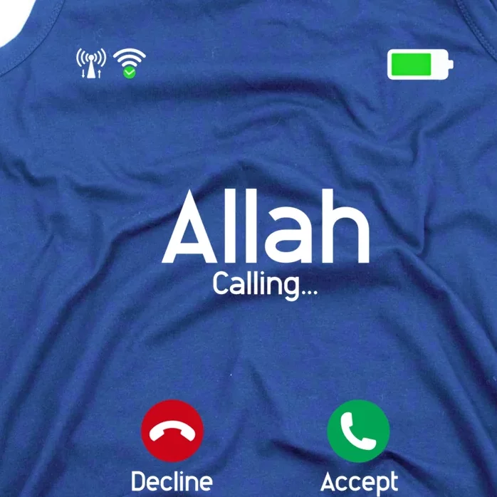 Allah Is Calling Ramadan Muslim Eid Mubarak Islamic Gift Tank Top