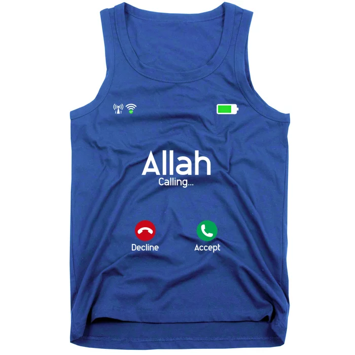 Allah Is Calling Ramadan Muslim Eid Mubarak Islamic Gift Tank Top