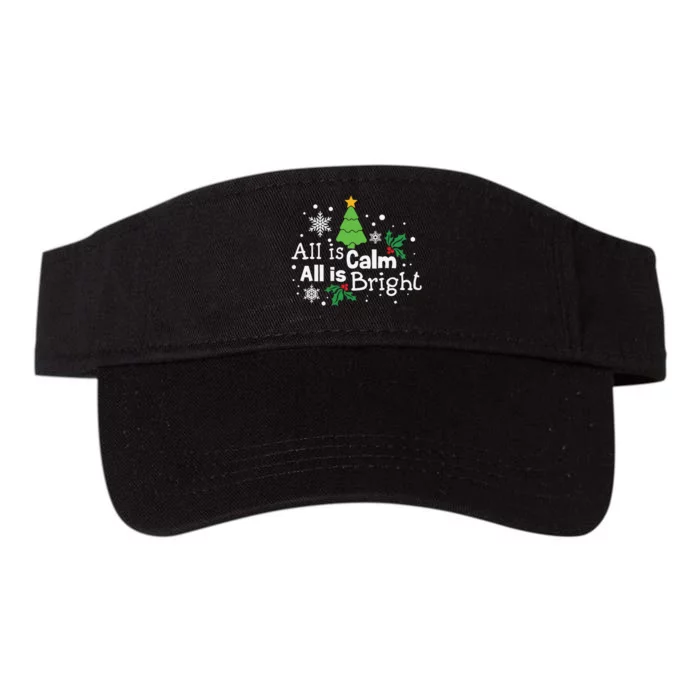 All Is Calm All Is Bright Valucap Bio-Washed Visor