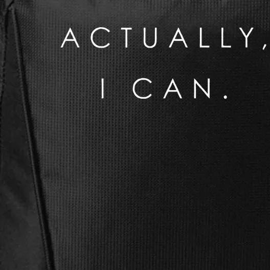 Actually I Can Feminist Girl Power Women Empowerment Gift City Backpack