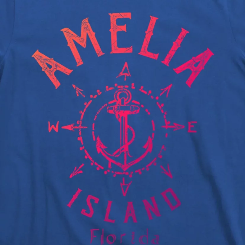 Amelia Island Compass Rose Florida Cute Gift T-Shirt