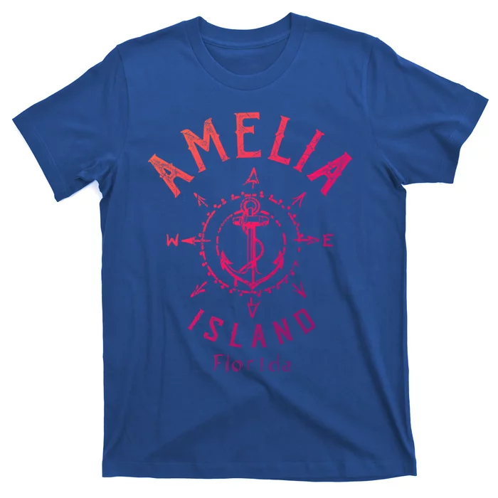 Amelia Island Compass Rose Florida Cute Gift T-Shirt