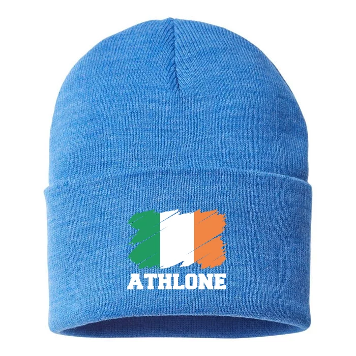 Athlone Ireland City éIre Irish Flag Meaningful Gift Sustainable Knit Beanie