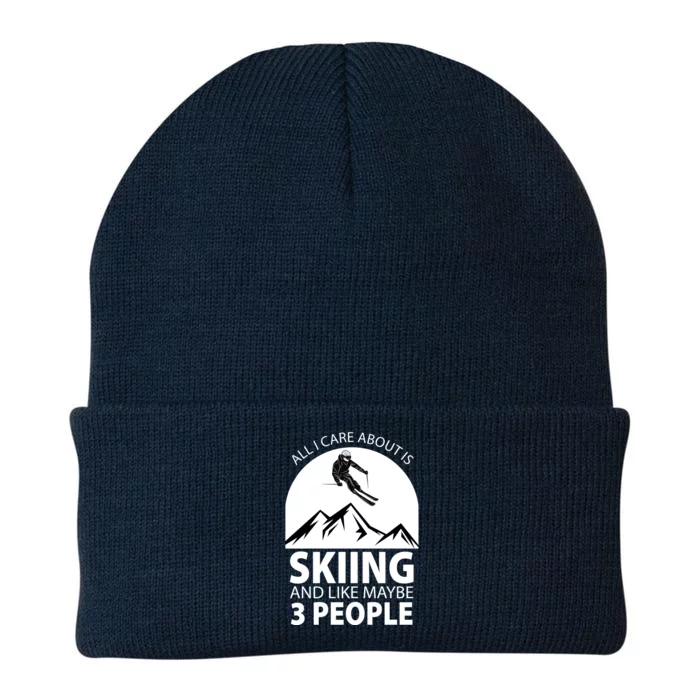 All I Care Abut Is Skilling And Like 3 People Knit Cap Winter Beanie