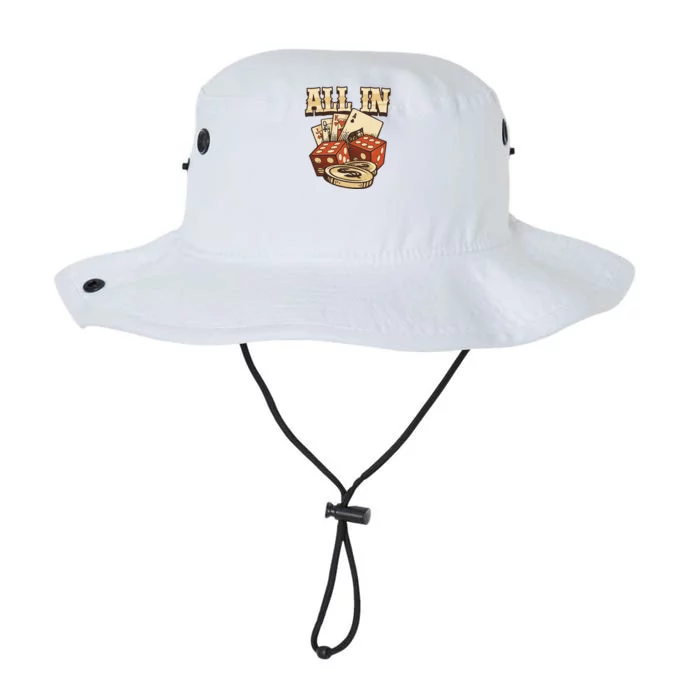 All In Card Game Playing Cards Poker Player Gambling Casino Legacy Cool Fit Booney Bucket Hat