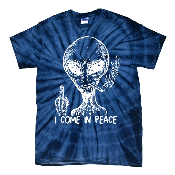 Alien I Come In Peace Tie-Dye T-Shirt