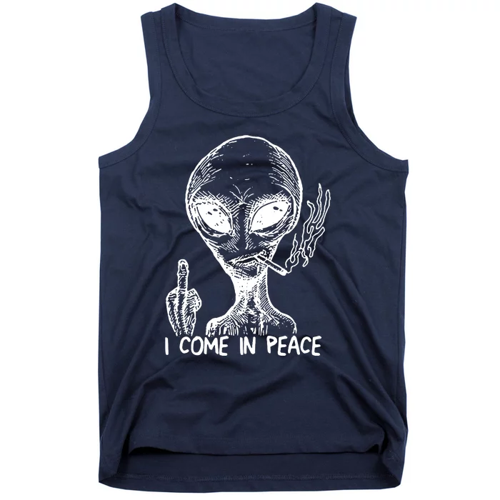 Alien I Come In Peace Tank Top