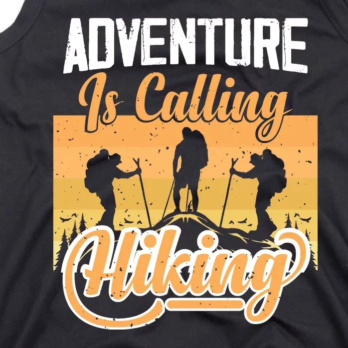 Adventure Is Calling Hiking Gift Tank Top