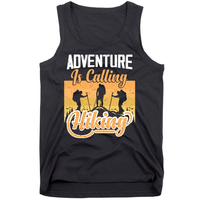 Adventure Is Calling Hiking Gift Tank Top