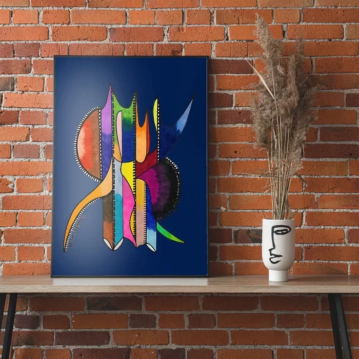 Art In Color Dynamic Geometric Poster