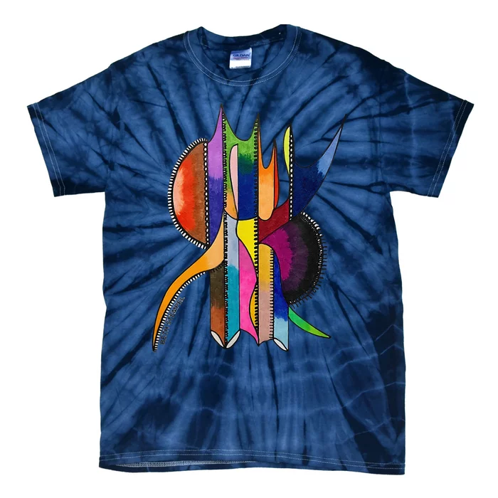 Art In Color Dynamic Geometric Tie-Dye T-Shirt