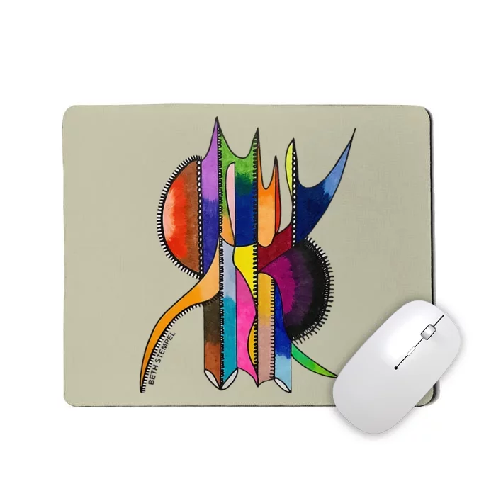 Art In Color Dynamic Geometric Mousepad