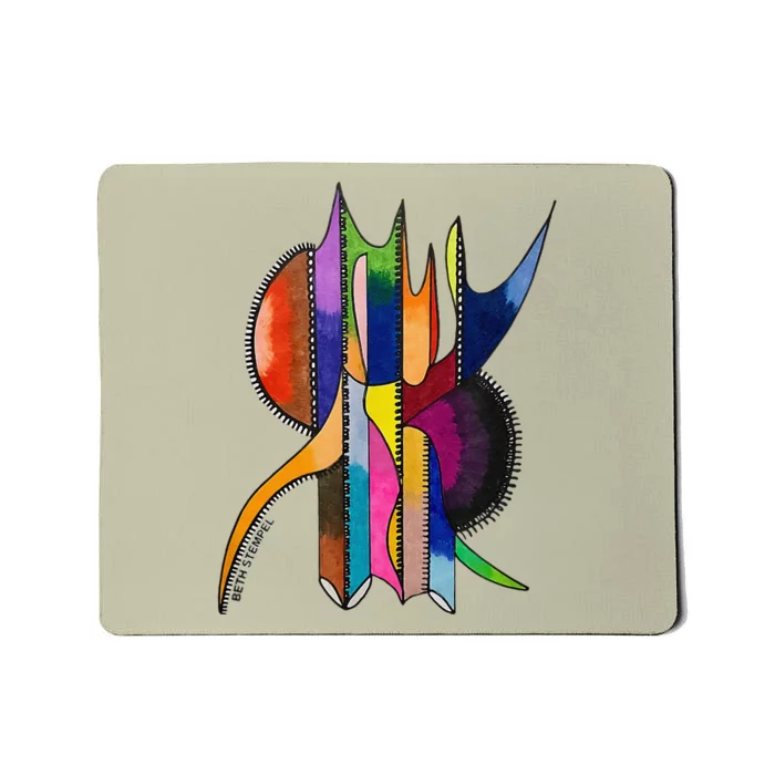 Art In Color Dynamic Geometric Mousepad