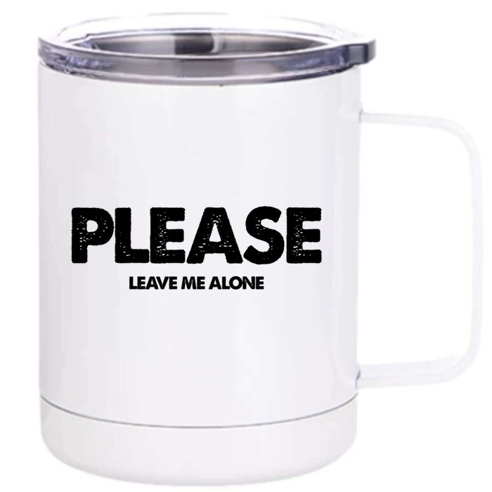 Antigiftsocial Introvert Club Solo Leave Me Alone Cute Gift Front & Back 12oz Stainless Steel Tumbler Cup