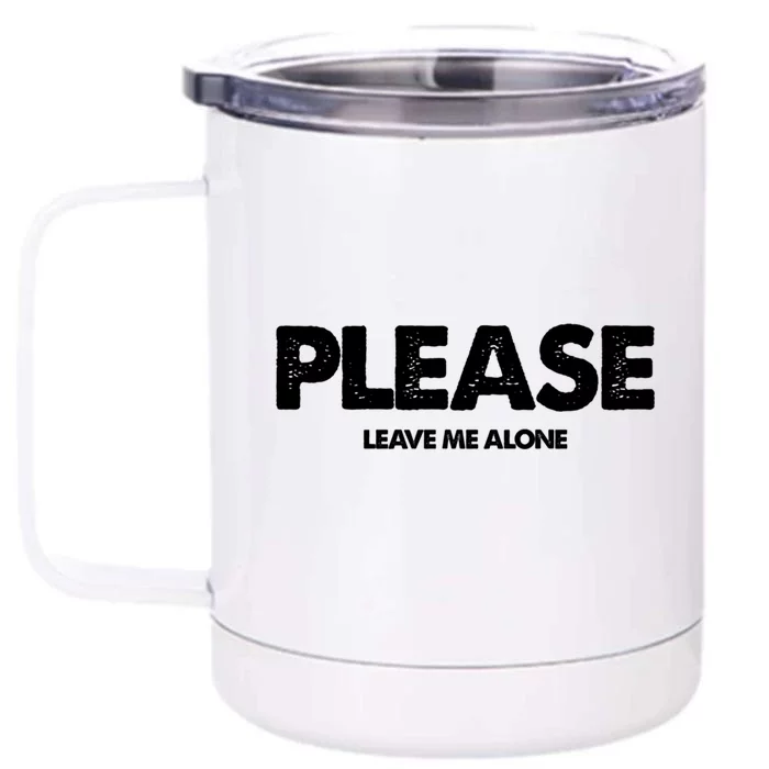 Antigiftsocial Introvert Club Solo Leave Me Alone Cute Gift Front & Back 12oz Stainless Steel Tumbler Cup