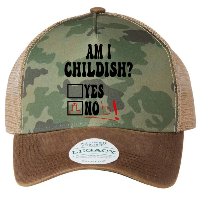 Am I Childish Comedy Legacy Tie Dye Trucker Hat