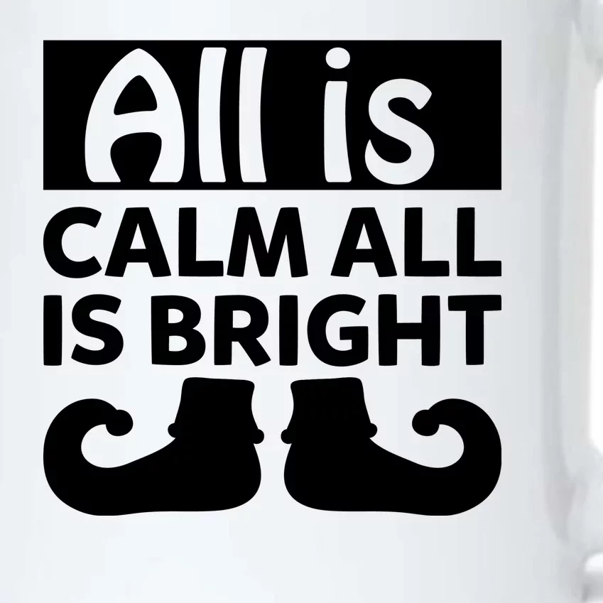 All Is Calm All Is Bright Christmas Black Color Changing Mug