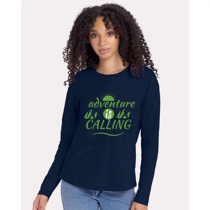 Adventure Is Calling Womens Cotton Relaxed Long Sleeve T-Shirt