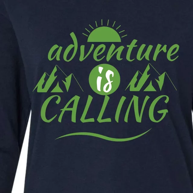 Adventure Is Calling Womens Cotton Relaxed Long Sleeve T-Shirt