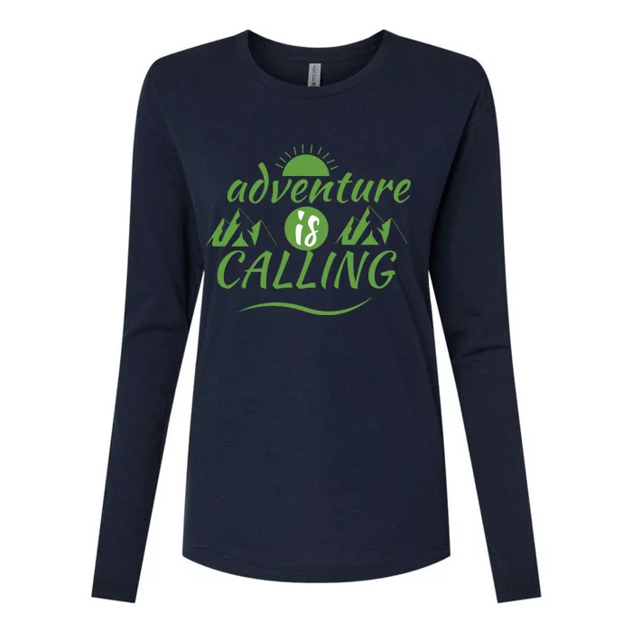 Adventure Is Calling Womens Cotton Relaxed Long Sleeve T-Shirt