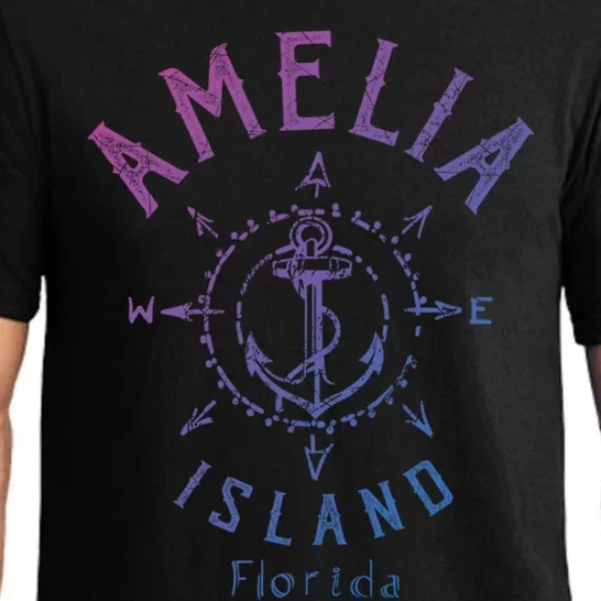 Amelia Island Compass Rose Florida Cute Gift Pajama Set