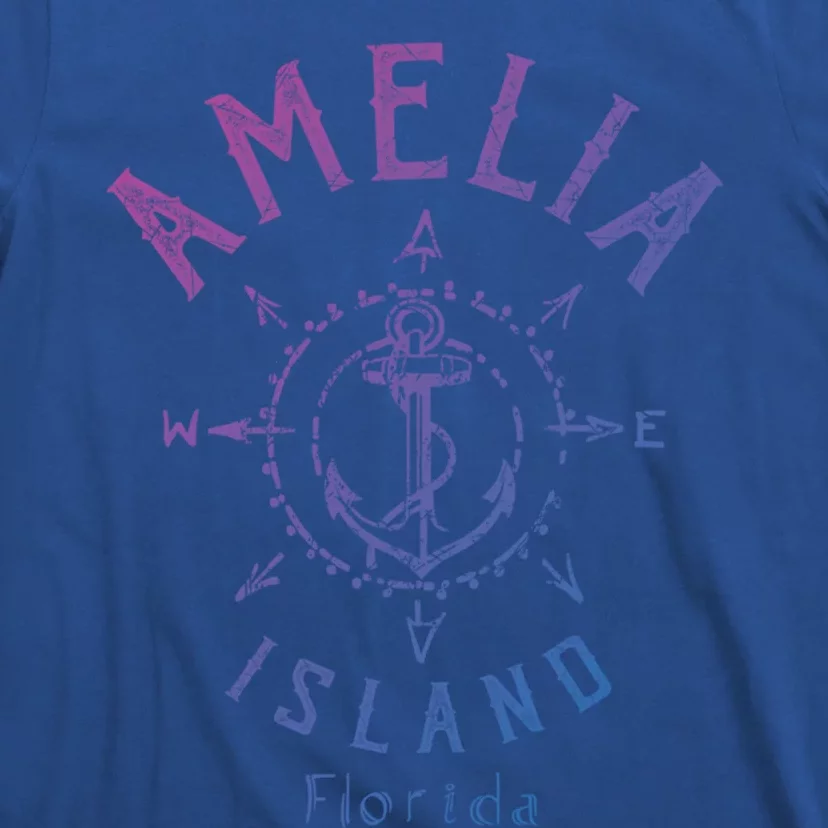 Amelia Island Compass Rose Florida Cute Gift T-Shirt