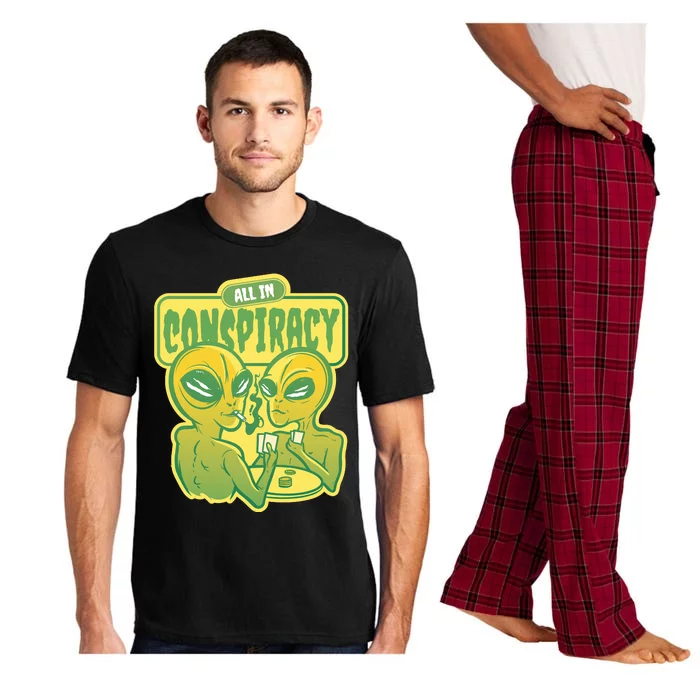 All In Conspiracy Poker Alien Pajama Set