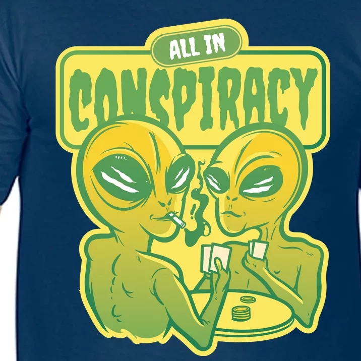 All In Conspiracy Poker Alien Comfort Colors T-Shirt