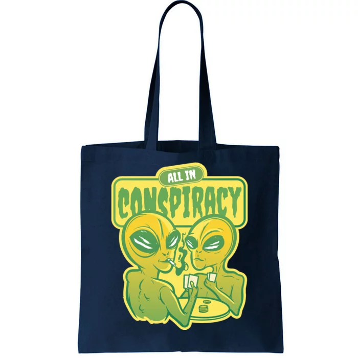 All In Conspiracy Poker Alien Tote Bag