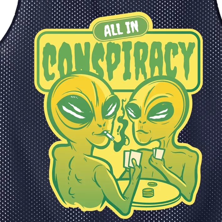 All In Conspiracy Poker Alien Mesh Reversible Basketball Jersey Tank