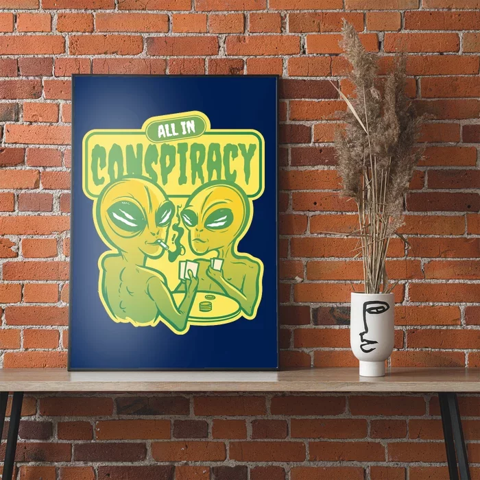 All In Conspiracy Poker Alien Poster