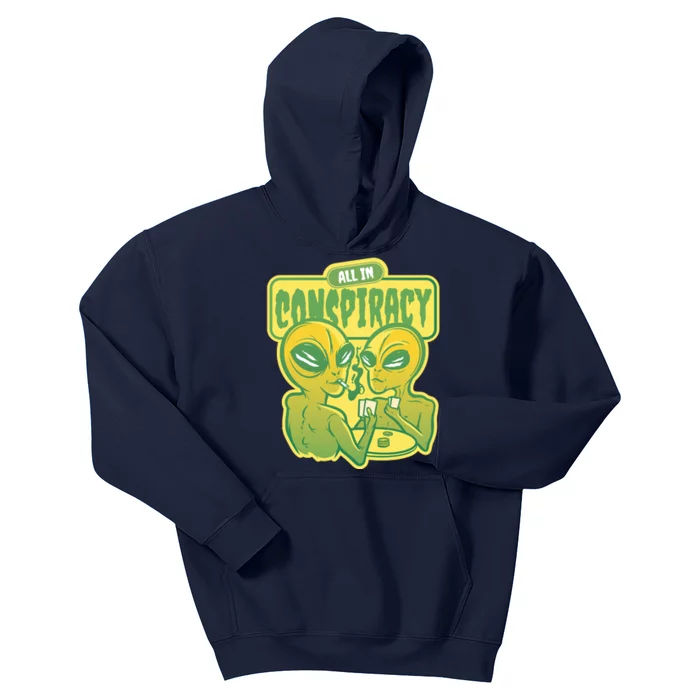 All In Conspiracy Poker Alien Kids Hoodie