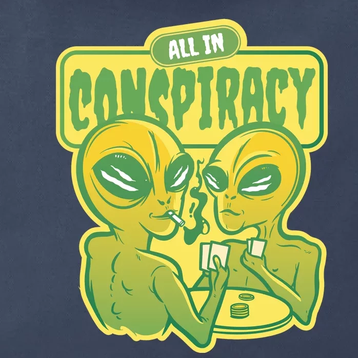 All In Conspiracy Poker Alien Zip Tote Bag