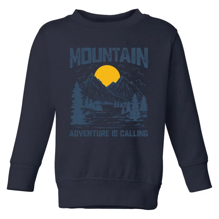 Adventure Is Calling Mountain Toddler Sweatshirt