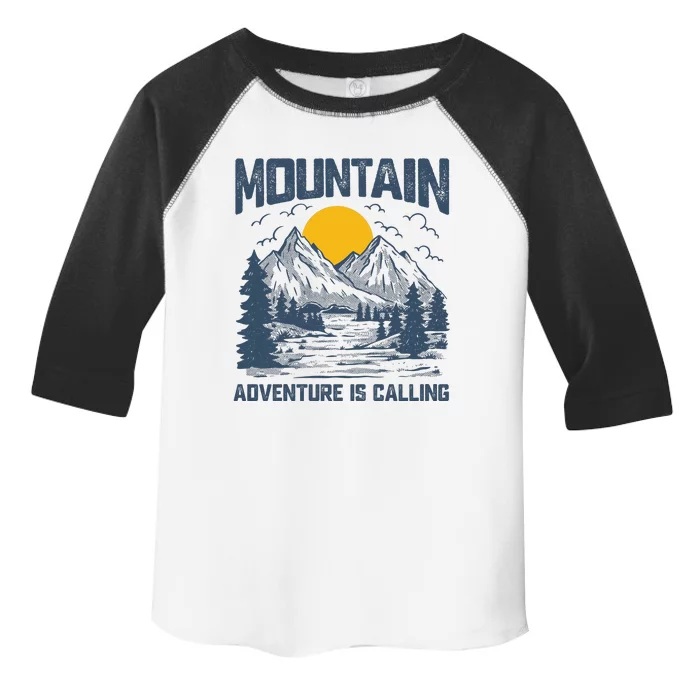 Adventure Is Calling Mountain Toddler Fine Jersey T-Shirt