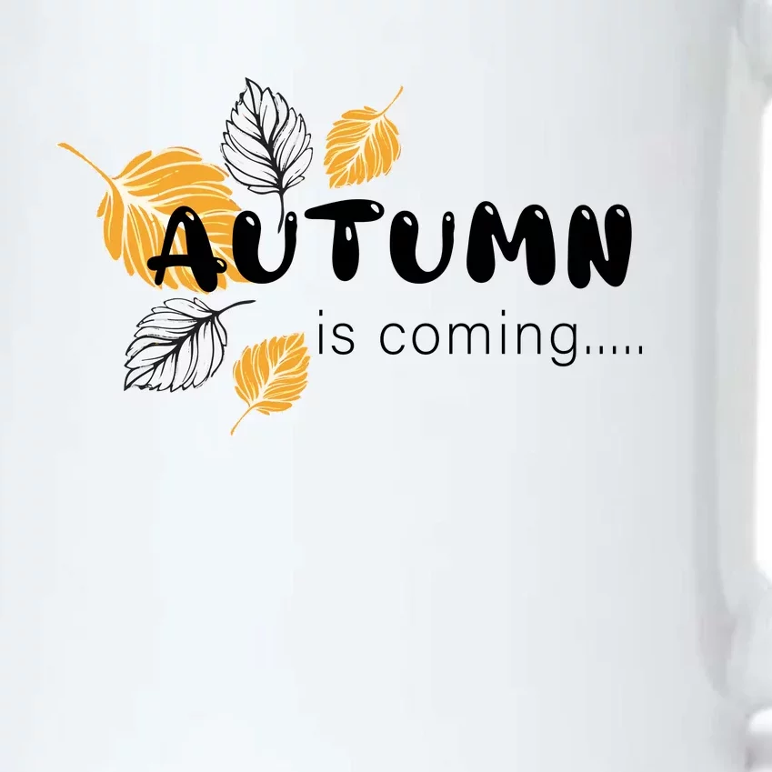 Autumn Is Coming Fall Collection Black Color Changing Mug