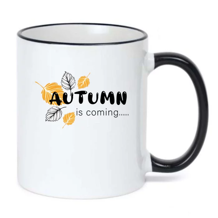 Autumn Is Coming Fall Collection Black Color Changing Mug