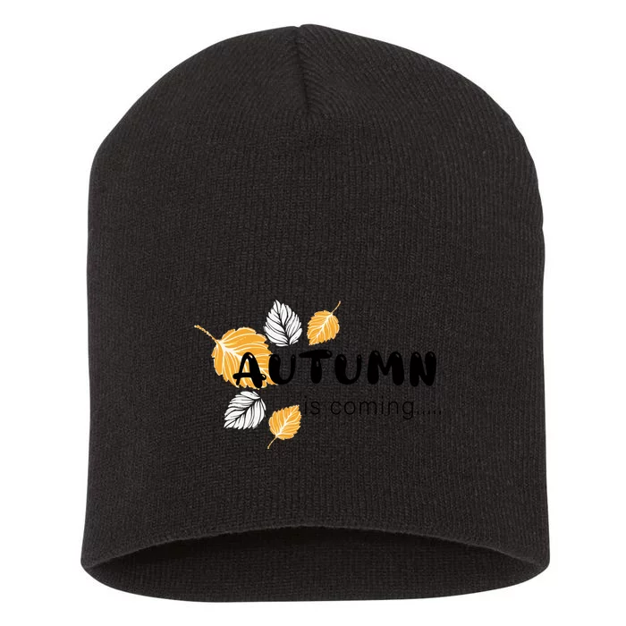 Autumn Is Coming Fall Collection Short Acrylic Beanie