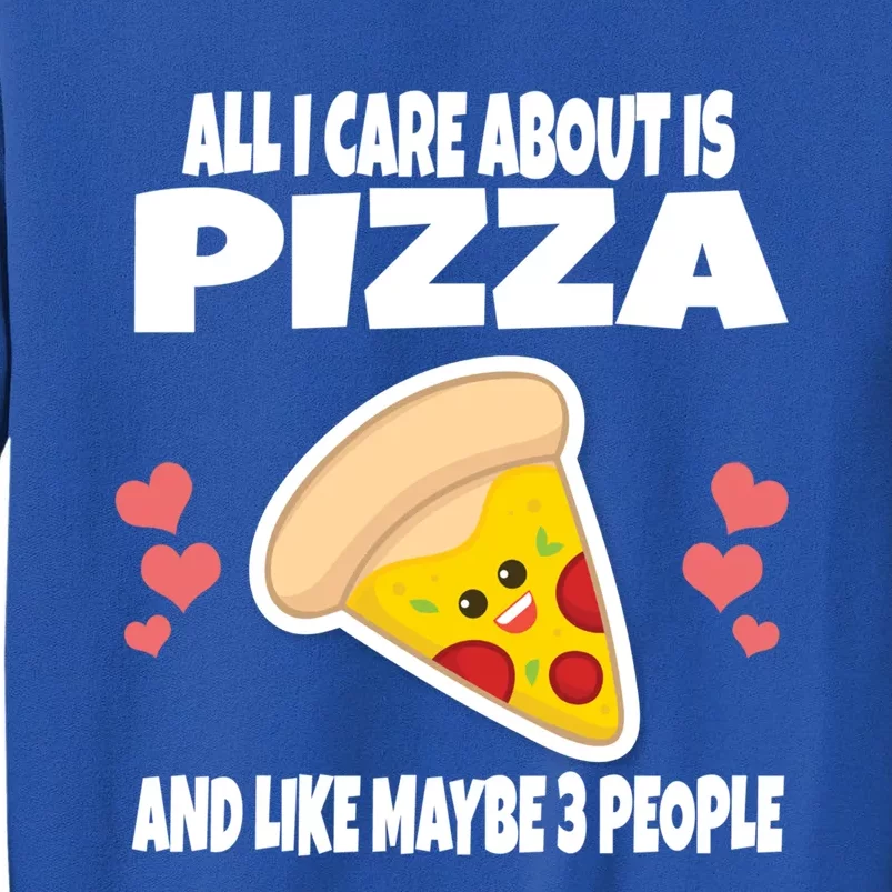 All I Care About Is Pizza And Like Maybe 3 People Great Gift Sweatshirt