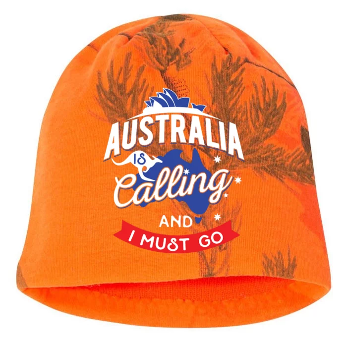 Australia Is Calling And I Must Go Australian Gift Kati - Camo Knit Beanie