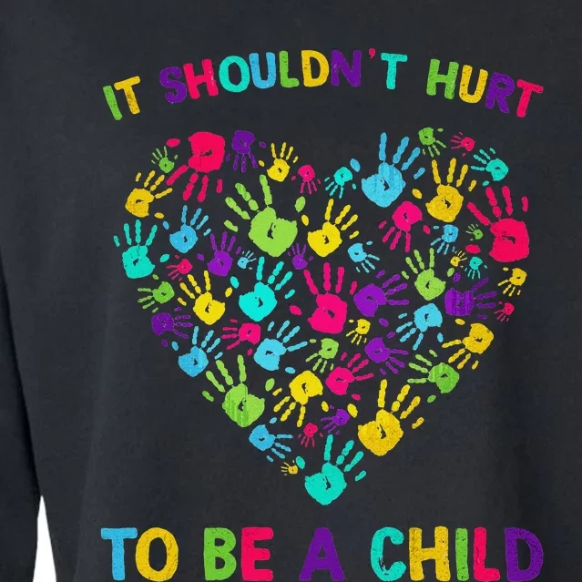 April Is Child Abuse Prevention Month Child Abuse Awareness Cropped Pullover Crew