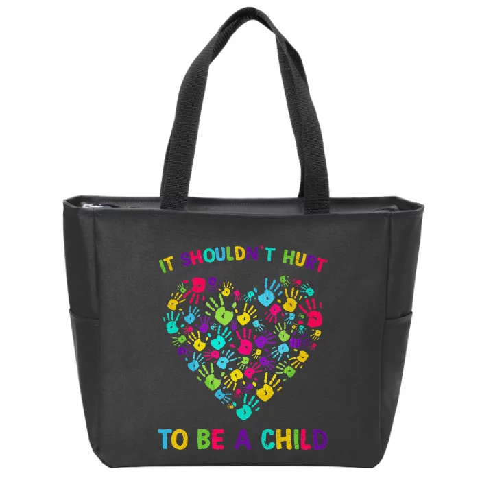 April Is Child Abuse Prevention Month Child Abuse Awareness Zip Tote Bag