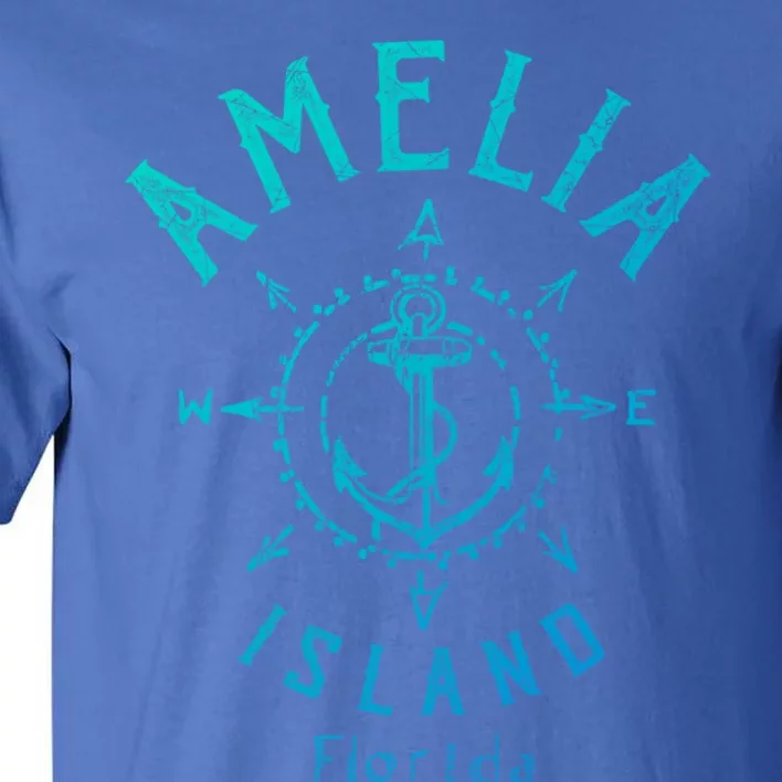 Amelia Island Compass Rose Florida Cute Gift Tall T-Shirt