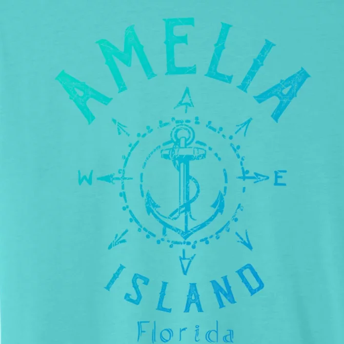 Amelia Island Compass Rose Florida Cute Gift ChromaSoft Performance T-Shirt